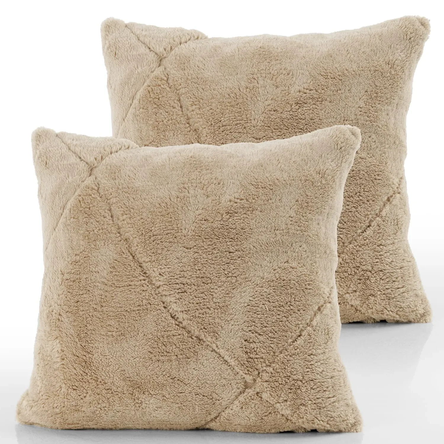 Utah Cushion Cover - Beige, Polyester