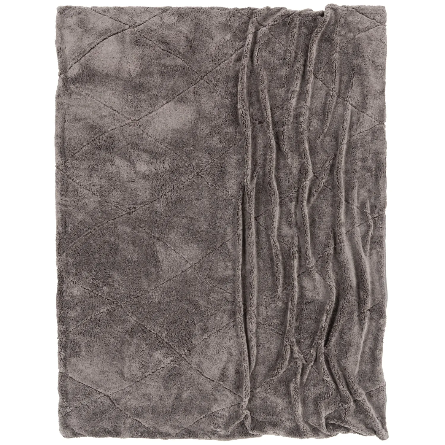 Utah Throw Blanket - Anthracite, Polyester image
