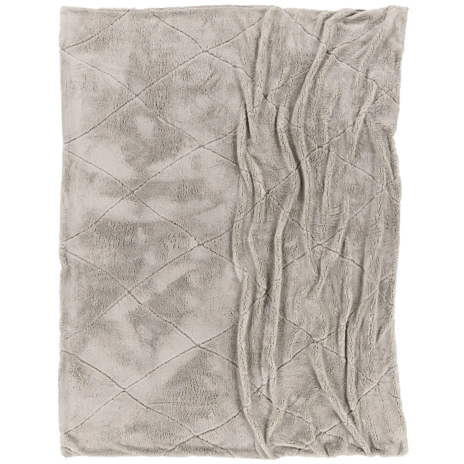 Utah Throw Blanket - Cream, Polyester