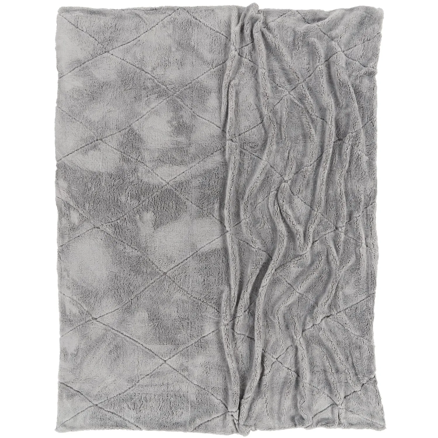 Utah Throw Blanket - Grey, Polyester