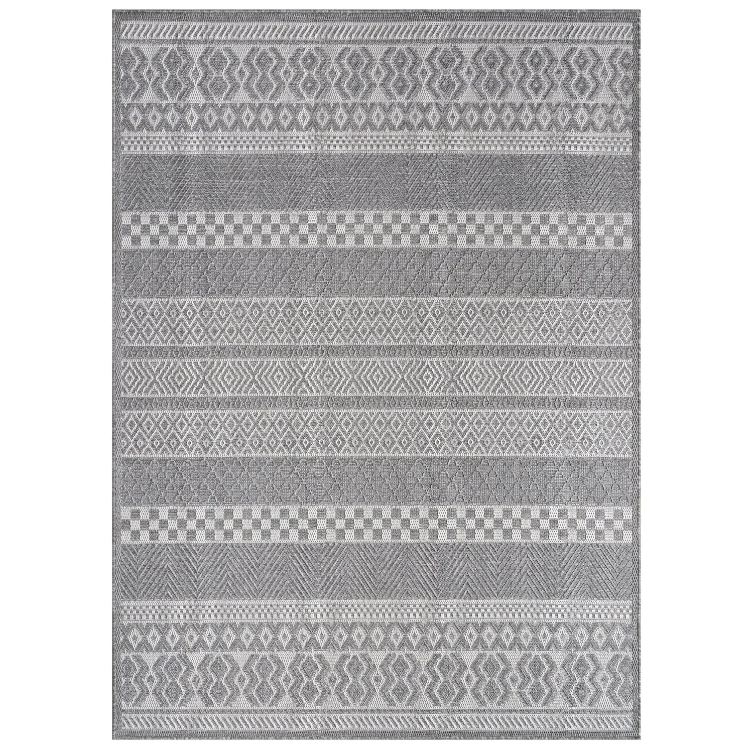Verona Flat Weave Indoor Outdoor Rug - White