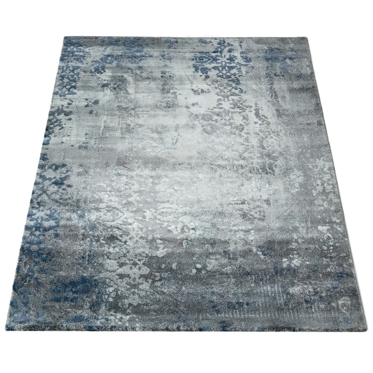 Victoria Short Pile Rug - Blue image