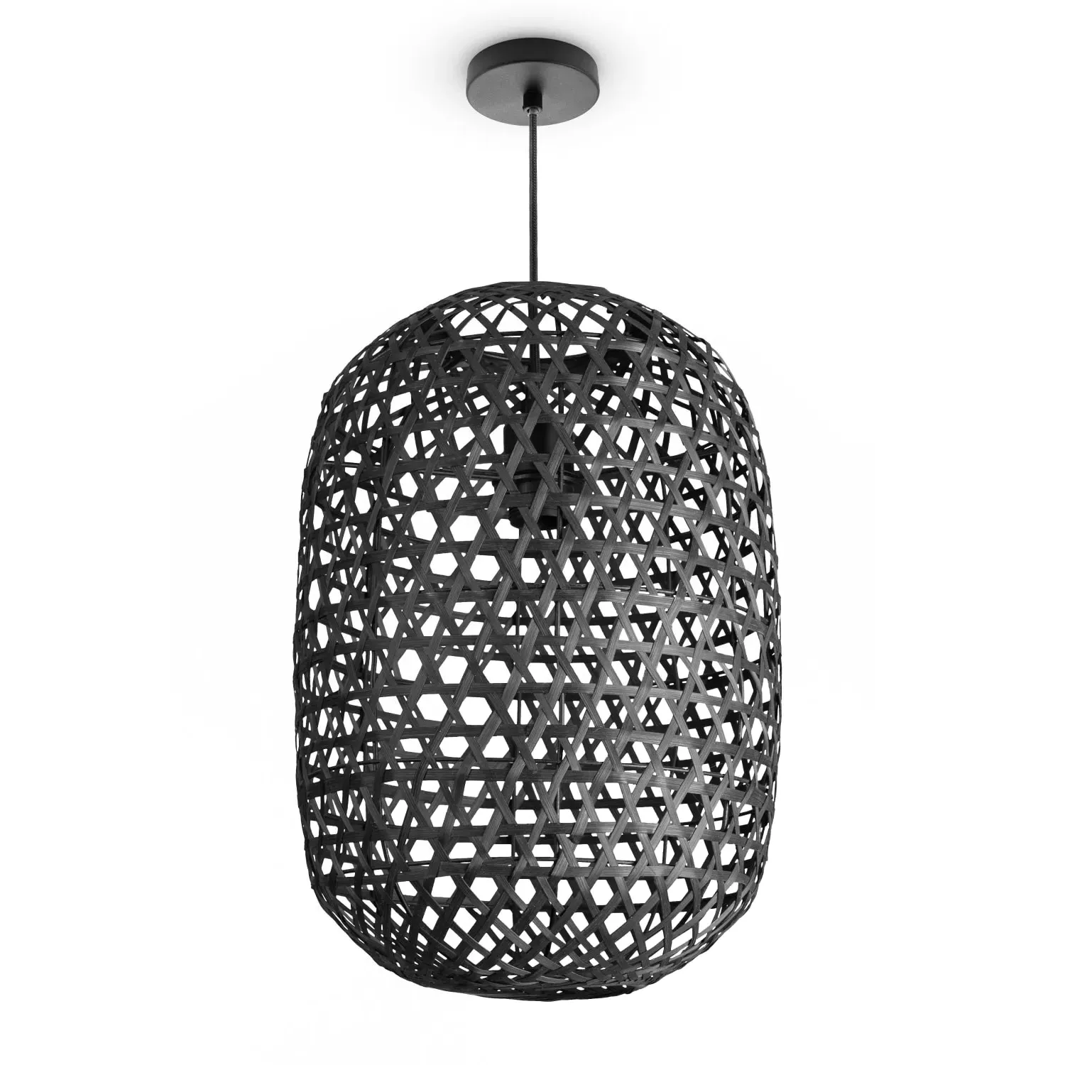 Vina Pendant Light - Black, Bamboo product