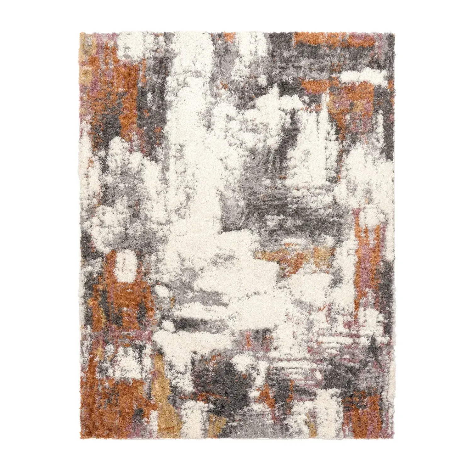 Vincenta High-Pile Rug - Multicolored, Cotton