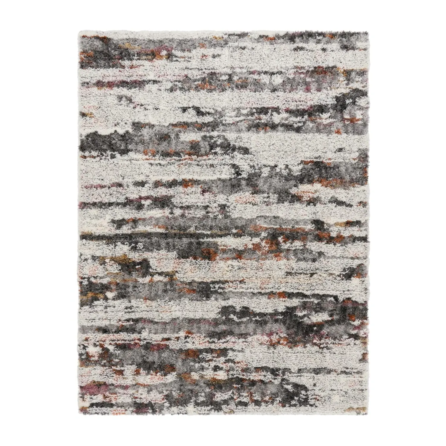 Vincenta High-Pile Rug - Multicolored, Cotton