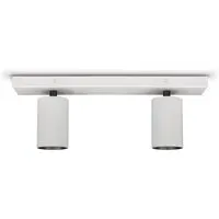 Vito 2-Socket Wall and Ceiling Light - White, Aluminum