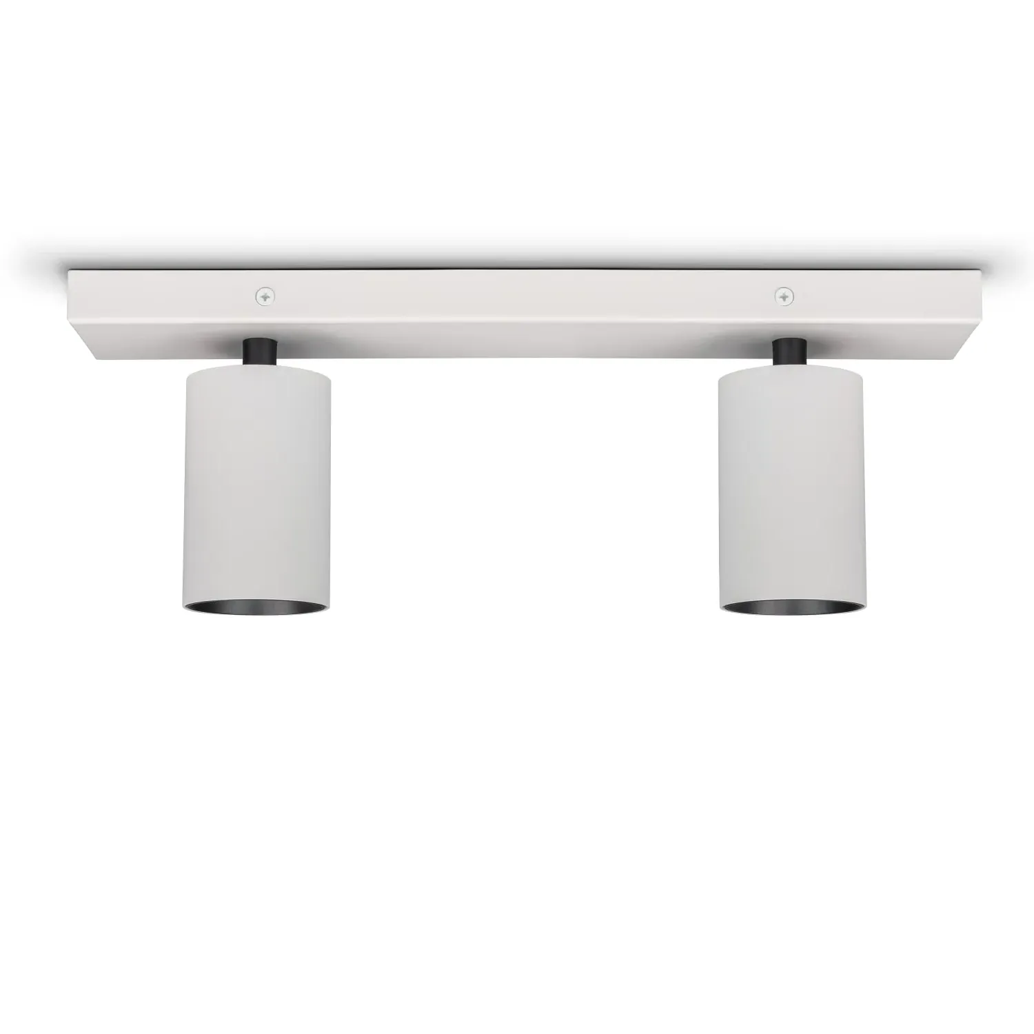 Vito 2-Socket Wall and Ceiling Light - White, Aluminum