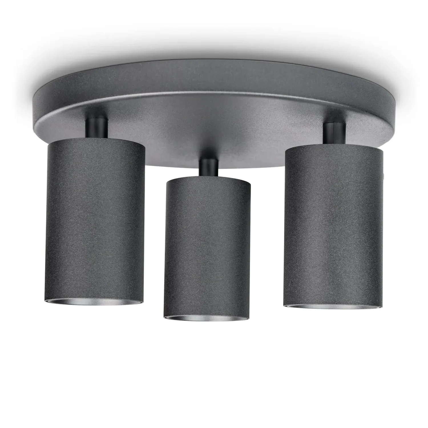 Vito 3-Socket Wall and Ceiling Light - Black, Aluminum