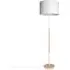 Zeko Floor Lamp - Cream, Fabric