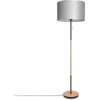 Zeko Floor Lamp - Dark Grey, Fabric