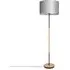 Zeko Floor Lamp - Dark Grey, Fabric