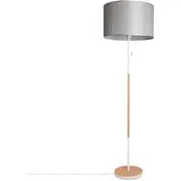 Zeko Floor Lamp - Light Grey, Fabric