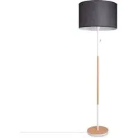 Zeko Floor Lamp - White, Fabric