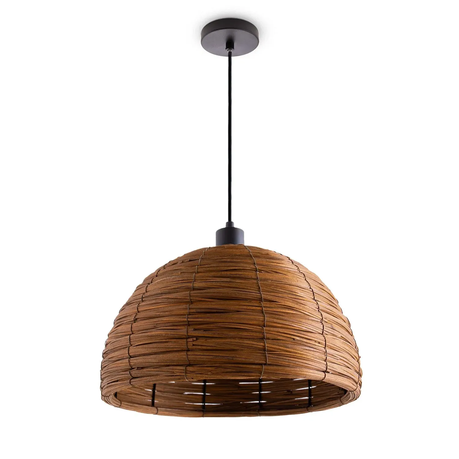 Zeno Pendant Light - Dark Brown, Wood