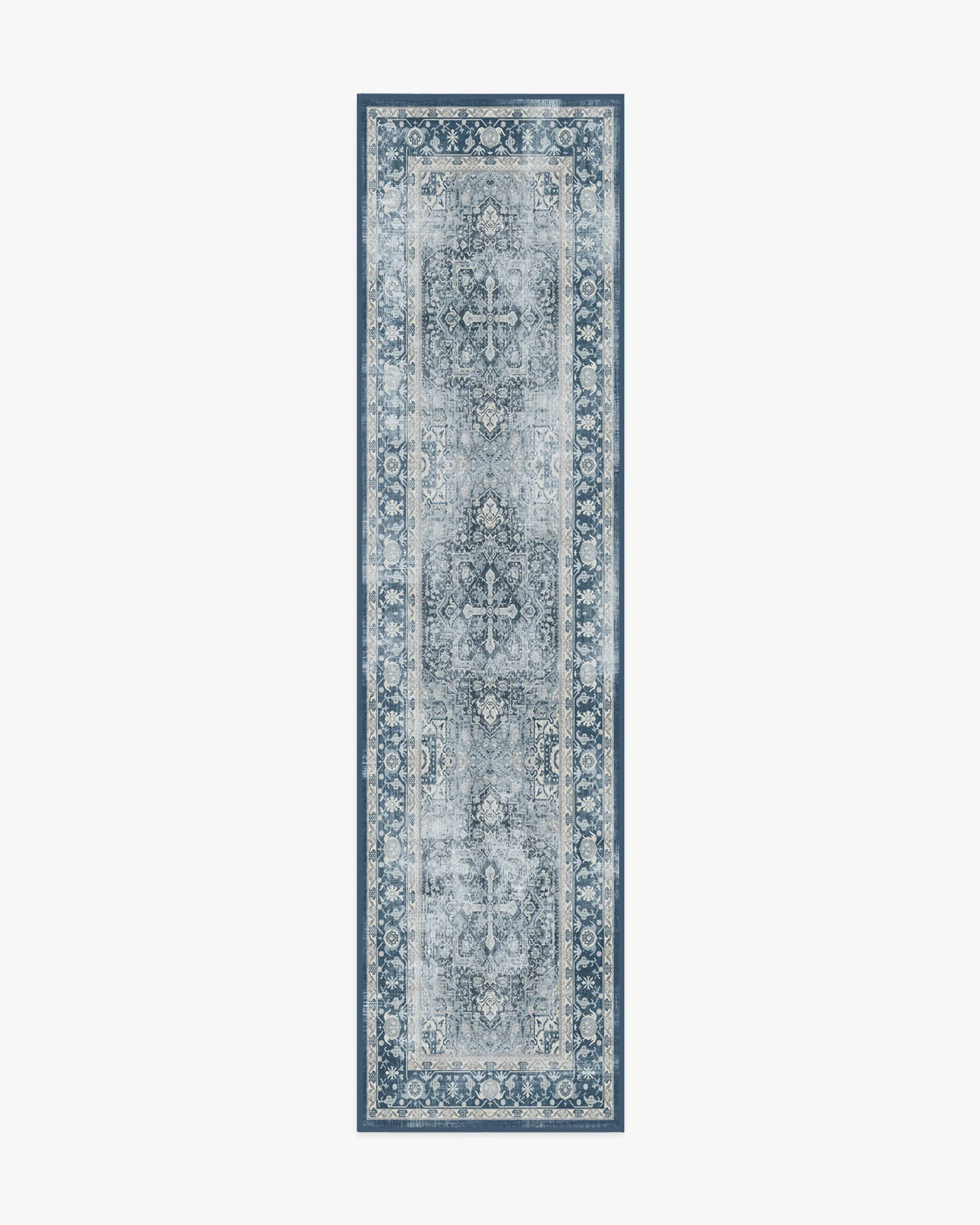 Accent Area Rug Machine Washable - Navy Blue
