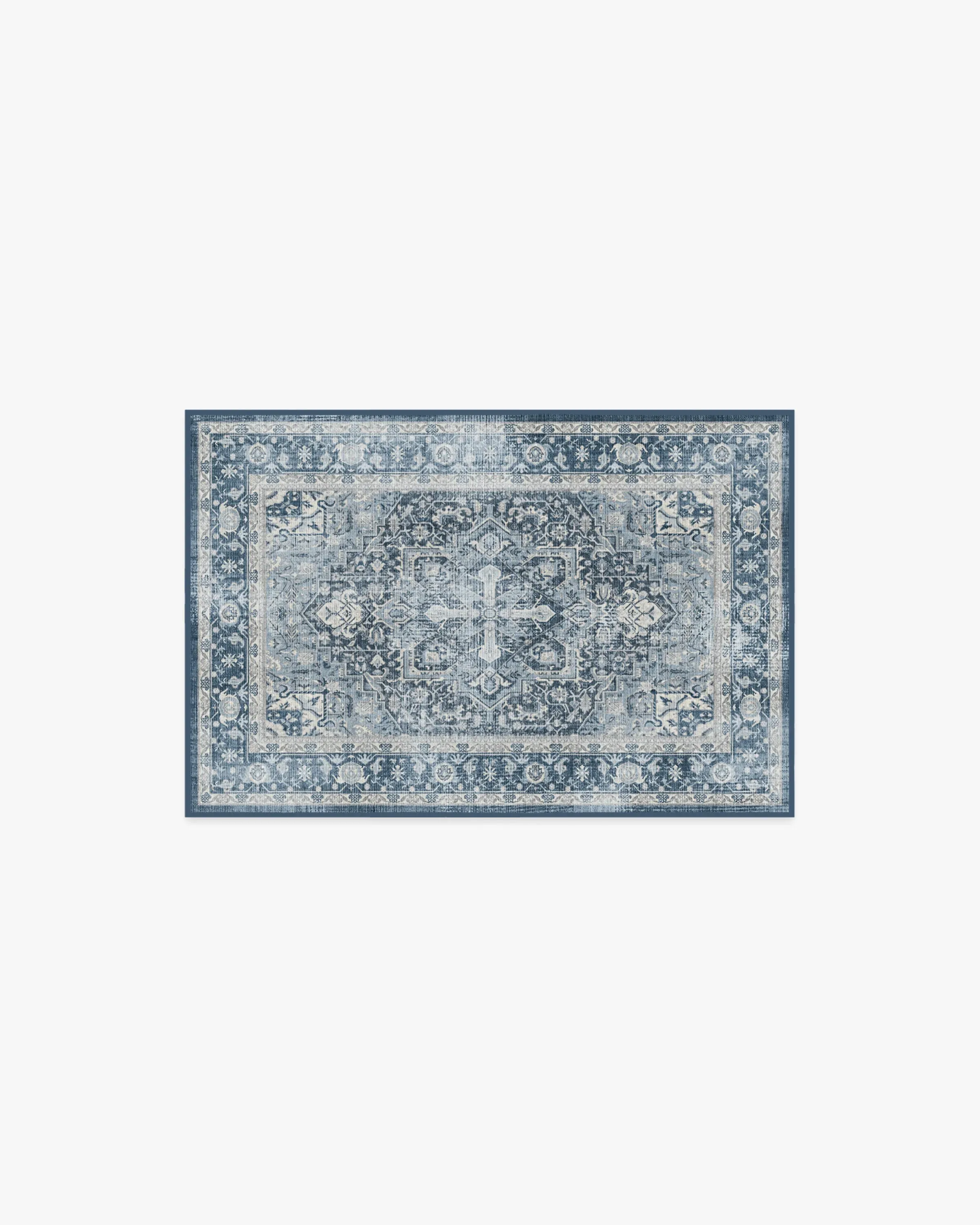 Accent Area Rug Machine Washable - Navy Blue image
