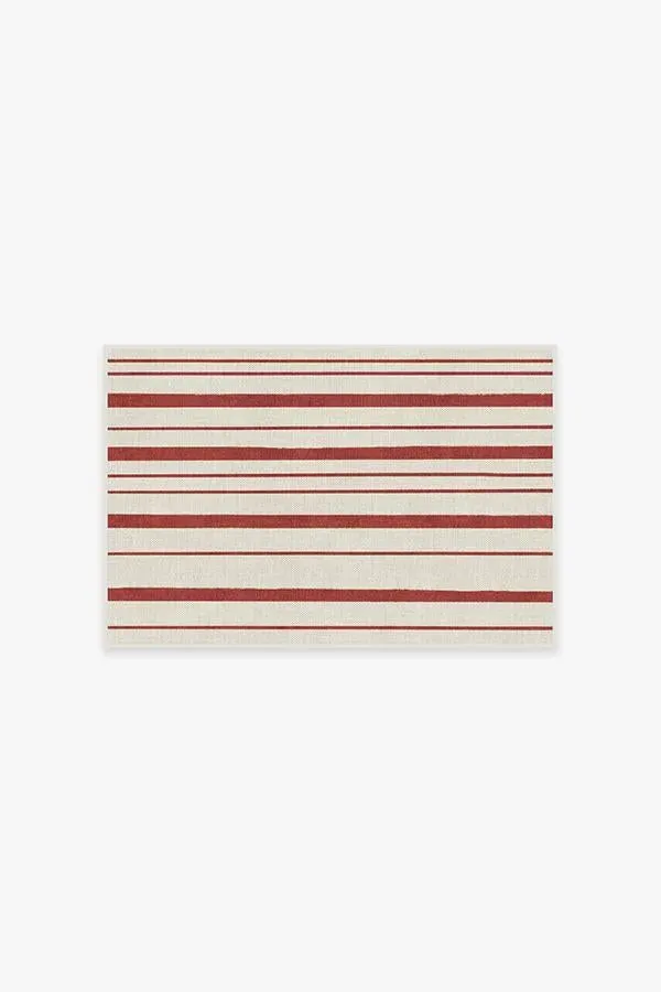 Accent Area Rug Machine Washable - Red, Chenille image