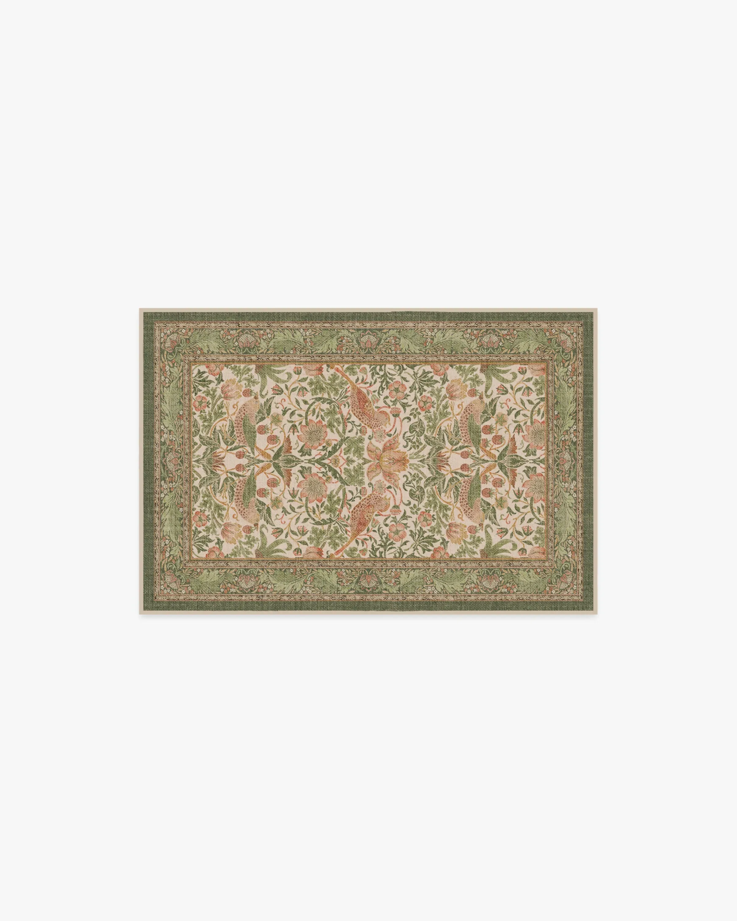 Accent Area Rug Machine Washable - Sage & Rose image