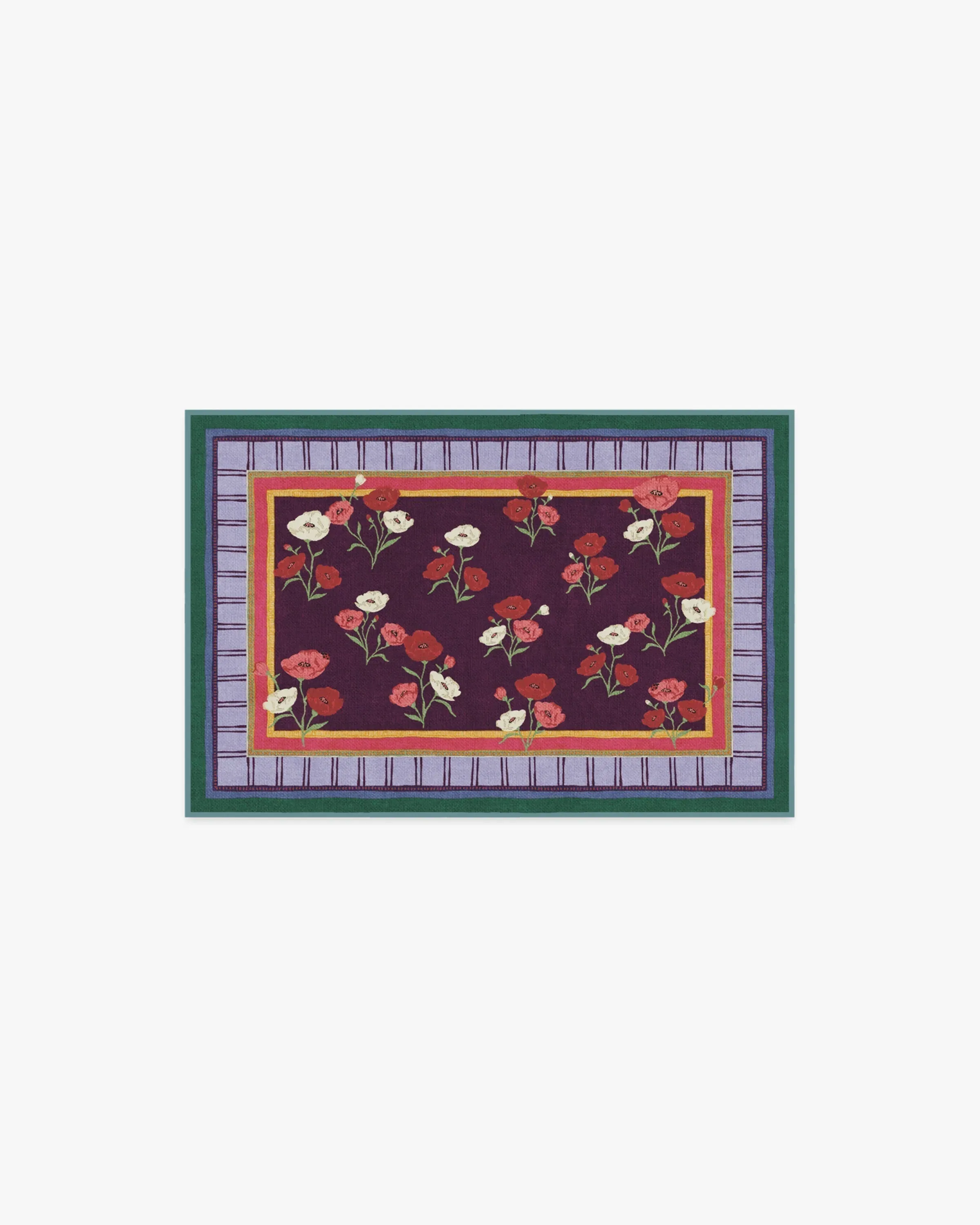 Accent Rug Machine Washable - Royal Plum image