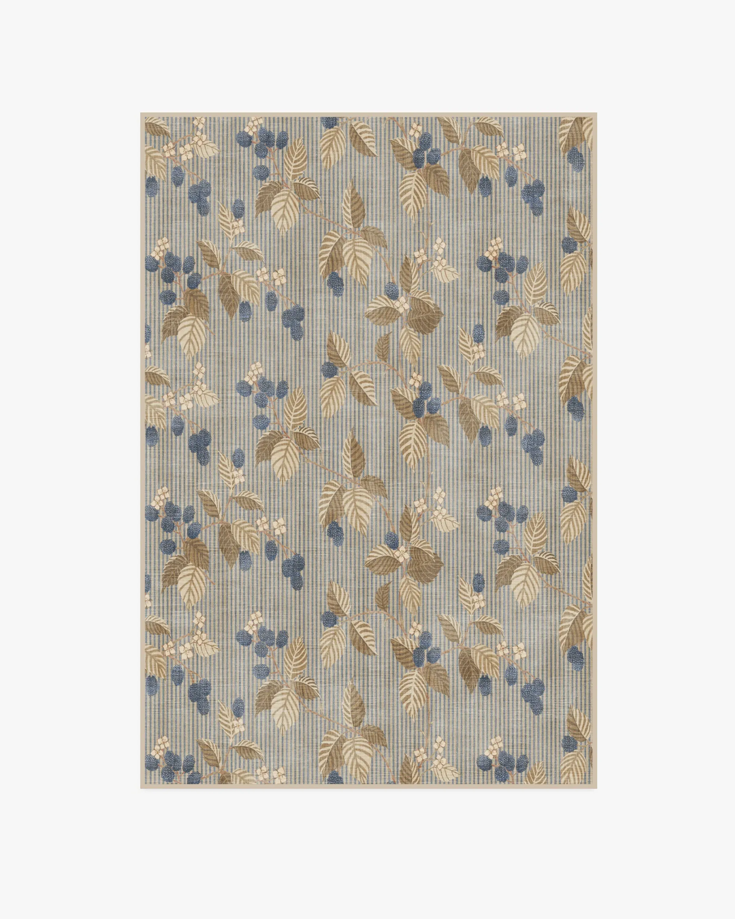 Area Rug Machine Washable - Azure, Fawn