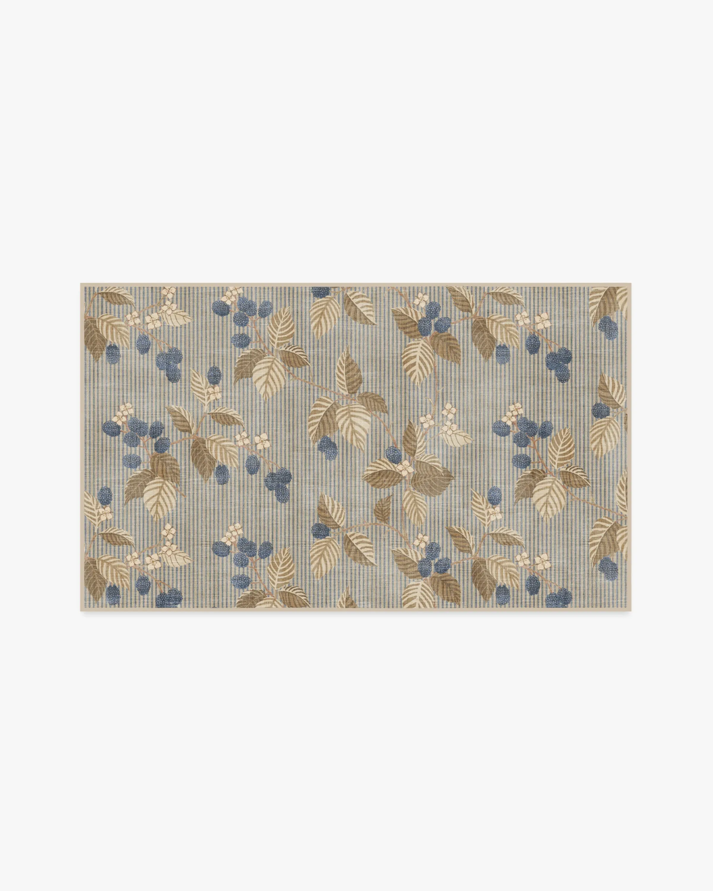 Area Rug Machine Washable - Azure, Fawn