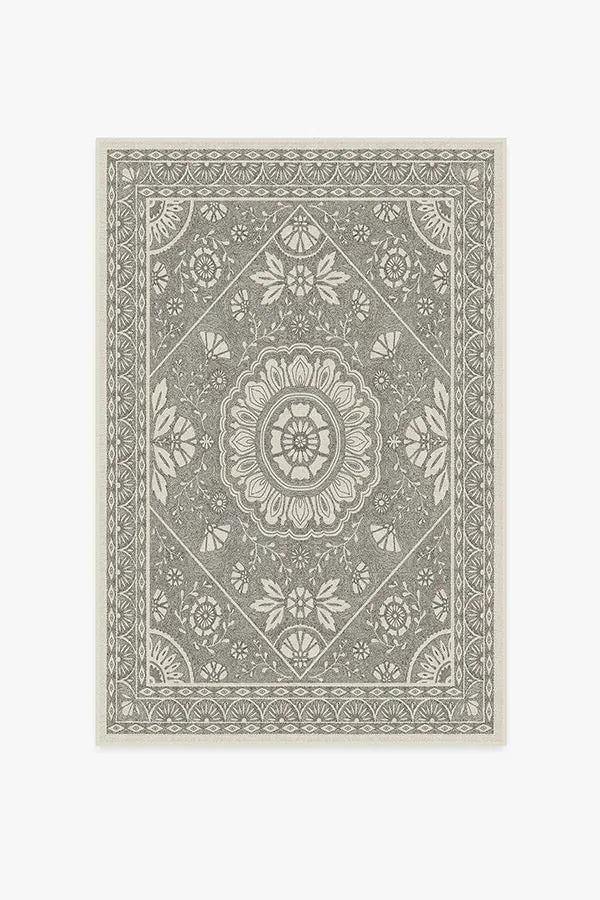 Area Rug Machine Washable - Black & White