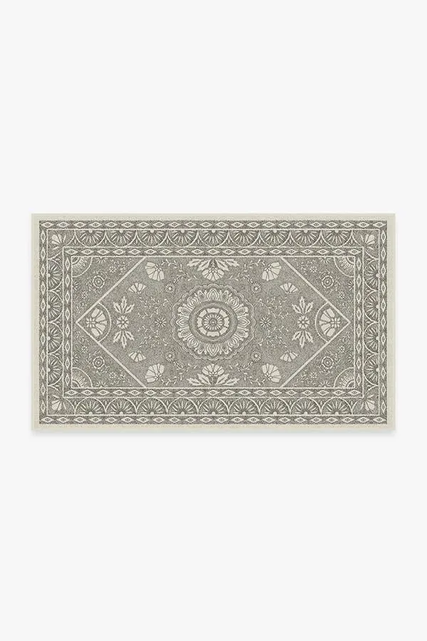 Area Rug Machine Washable - Black & White