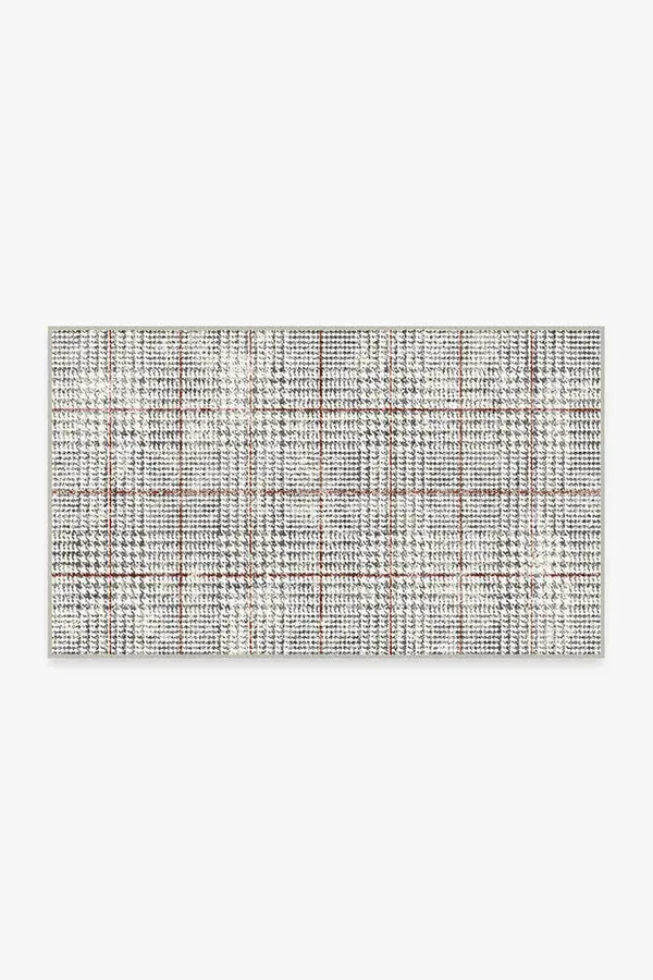 Area Rug Machine Washable - Black & White