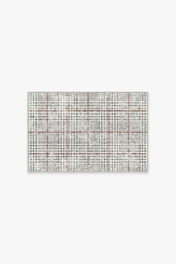Area Rug Machine Washable - Black & White image