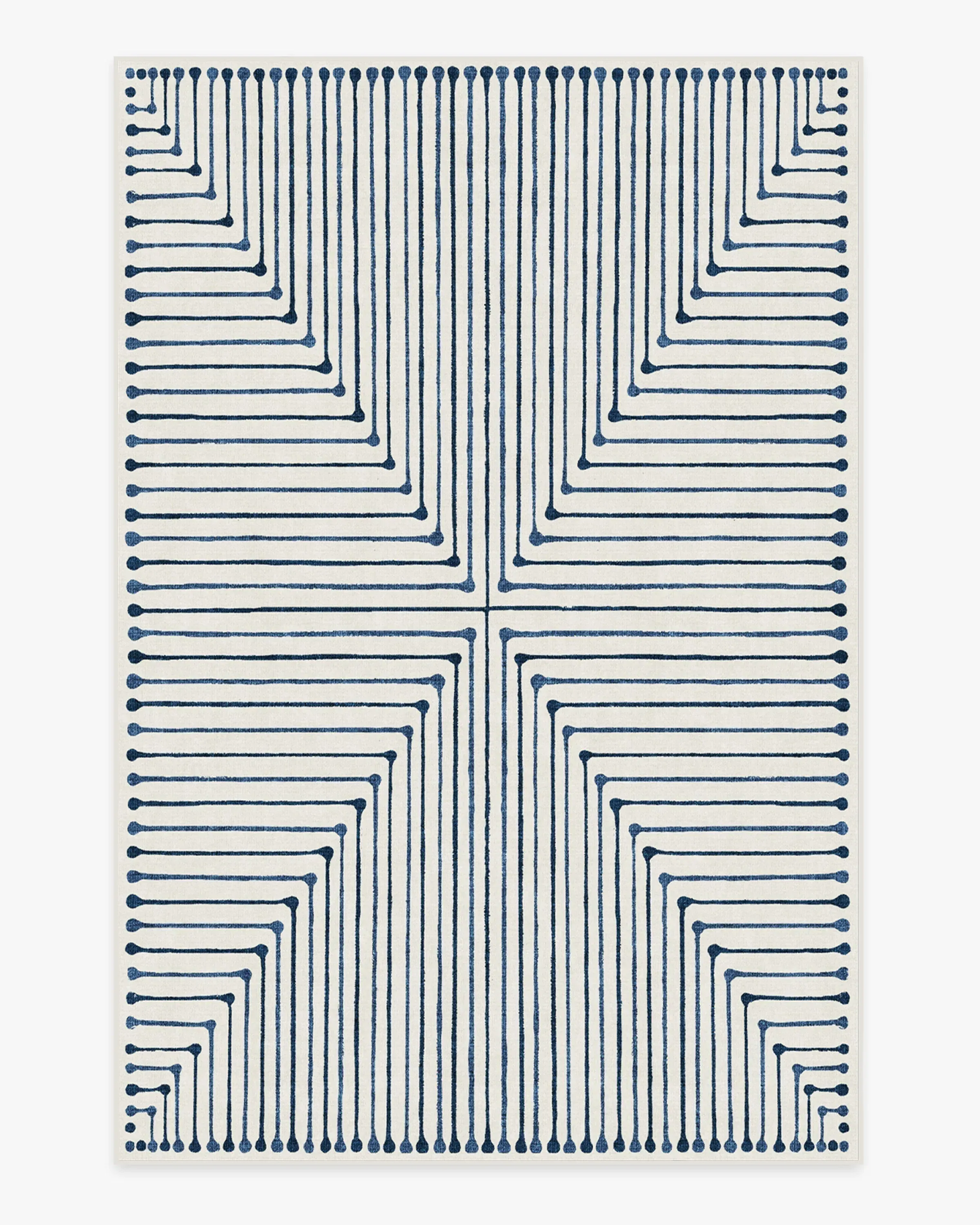 Area Rug Machine Washable - Blue