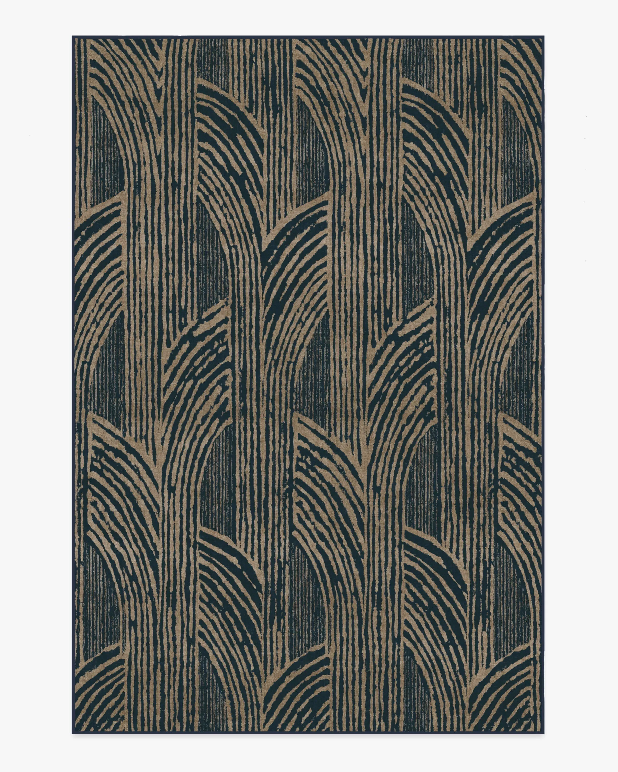 Area Rug Machine Washable - Blue