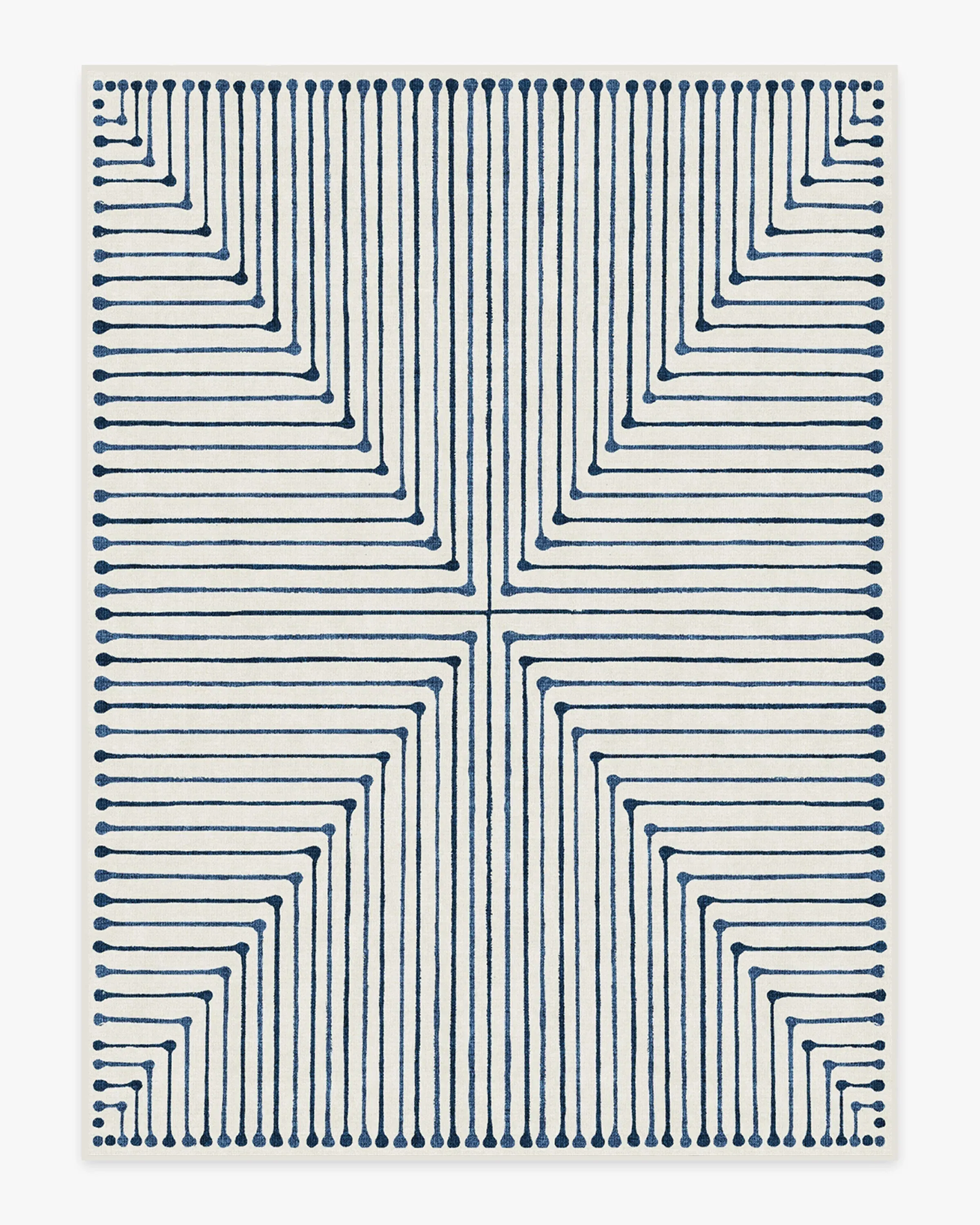 Area Rug Machine Washable - Blue