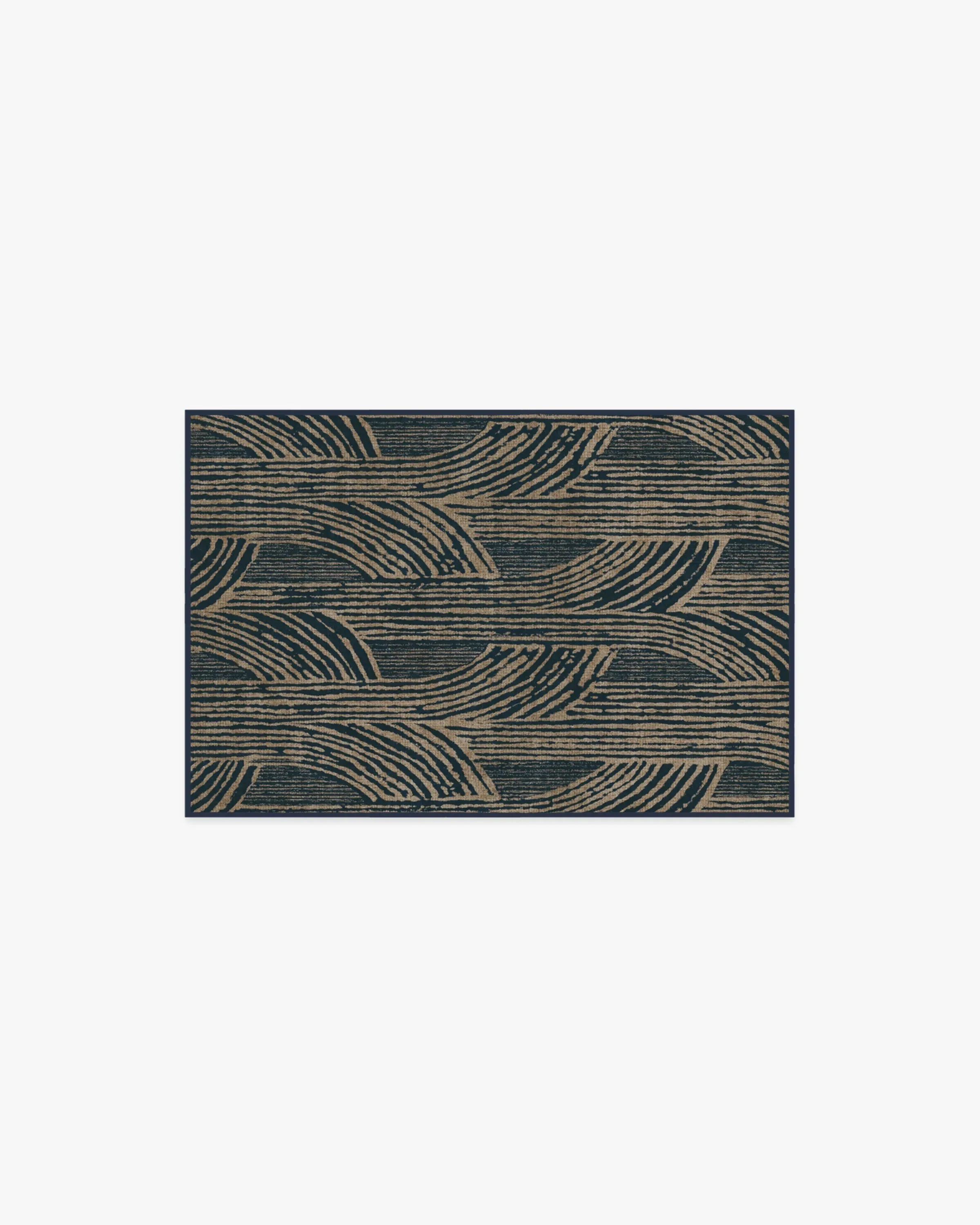 Area Rug Machine Washable - Blue image