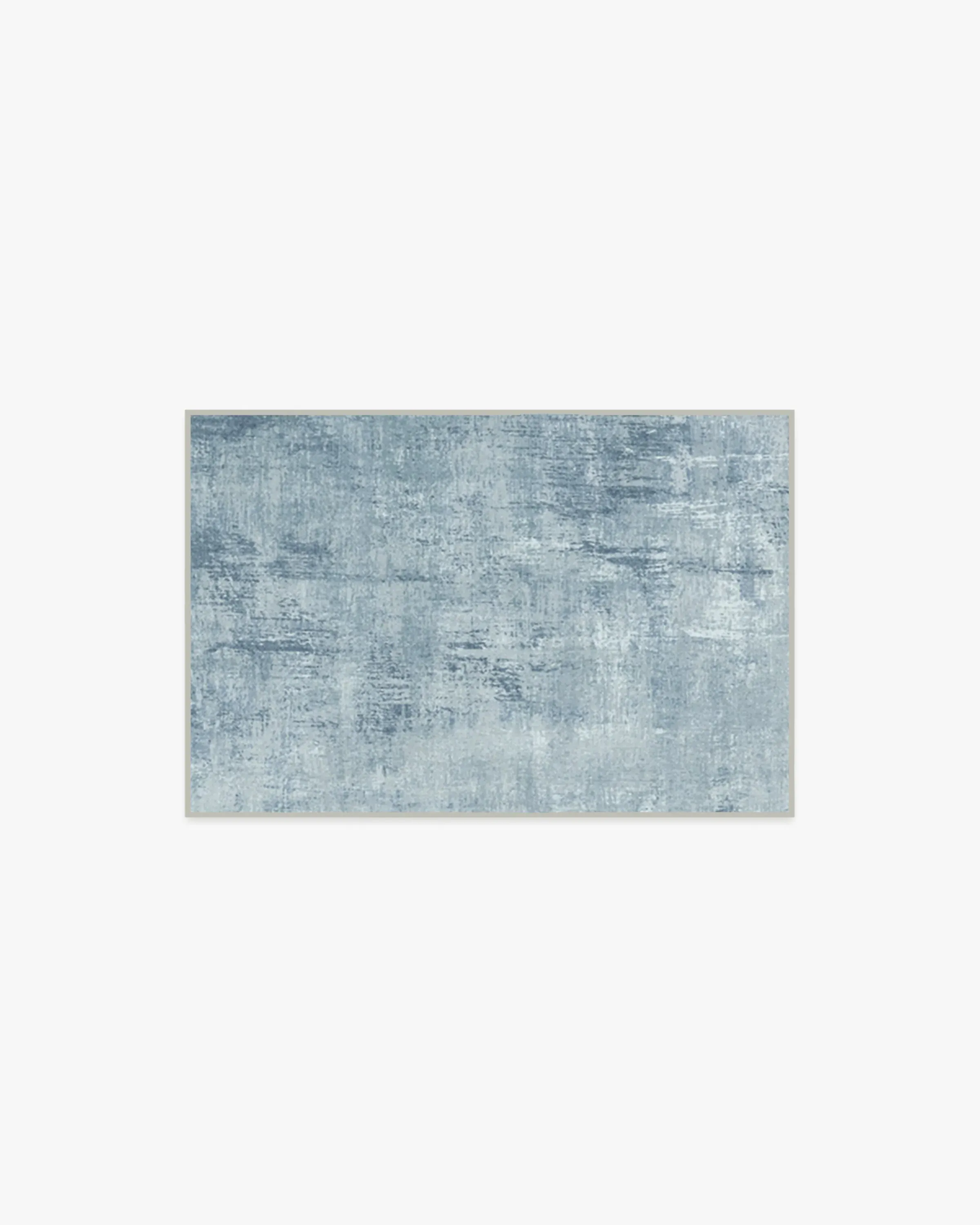 Area Rug Machine Washable - Blue, Chenille image
