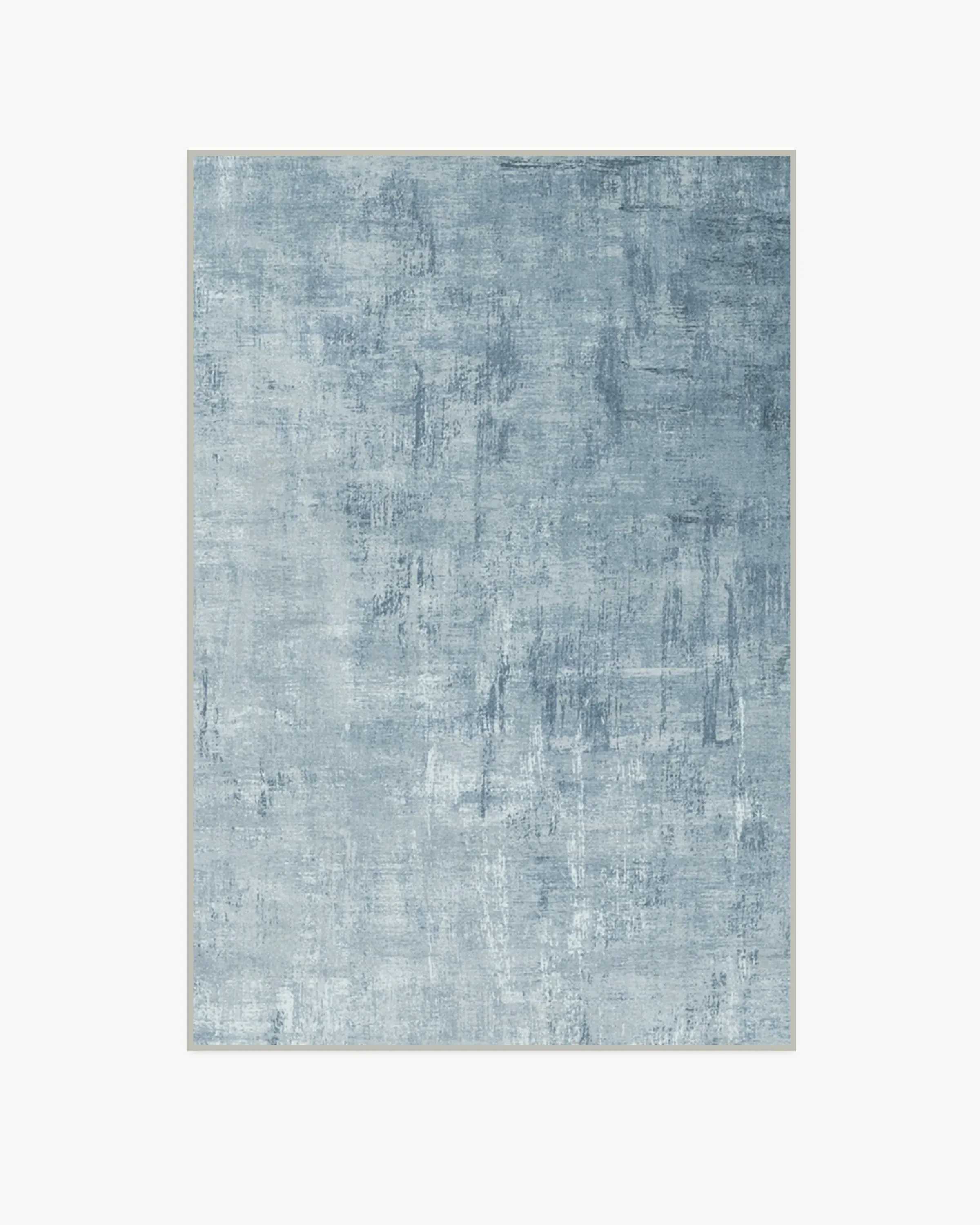 Area Rug Machine Washable - Blue, Chenille