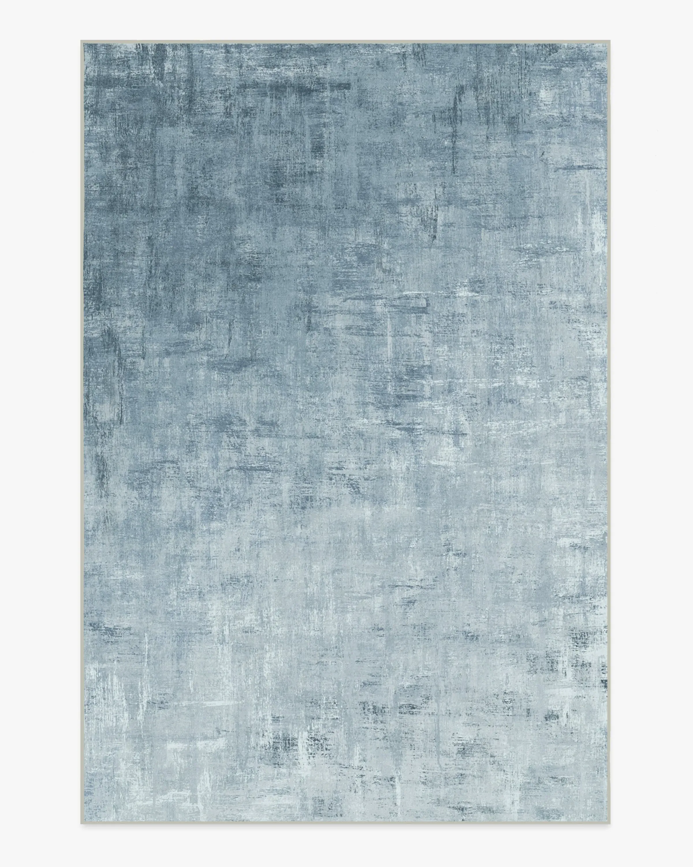Area Rug Machine Washable - Blue, Chenille