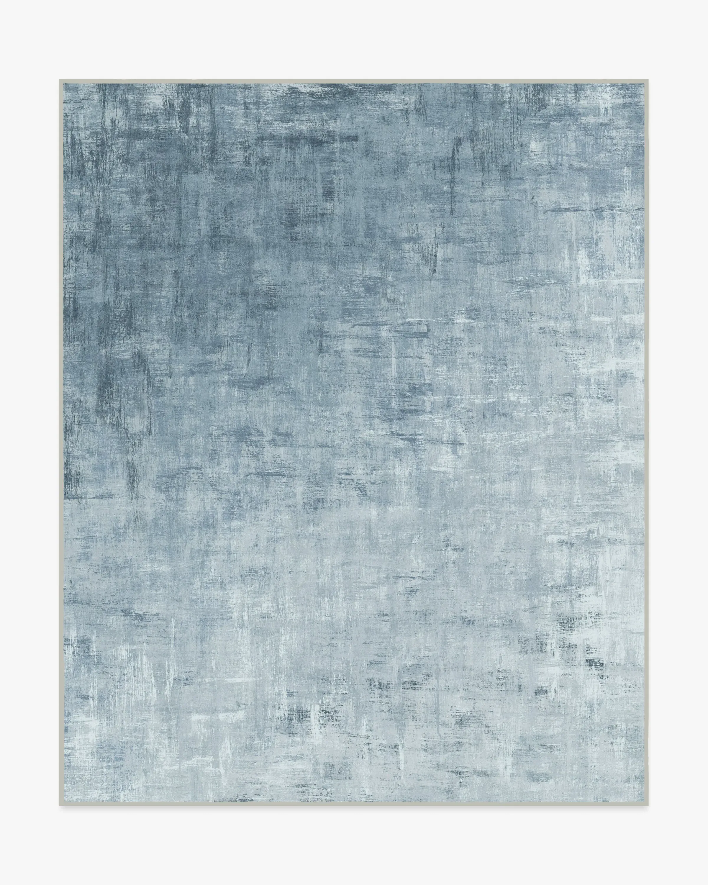 Area Rug Machine Washable - Blue, Chenille