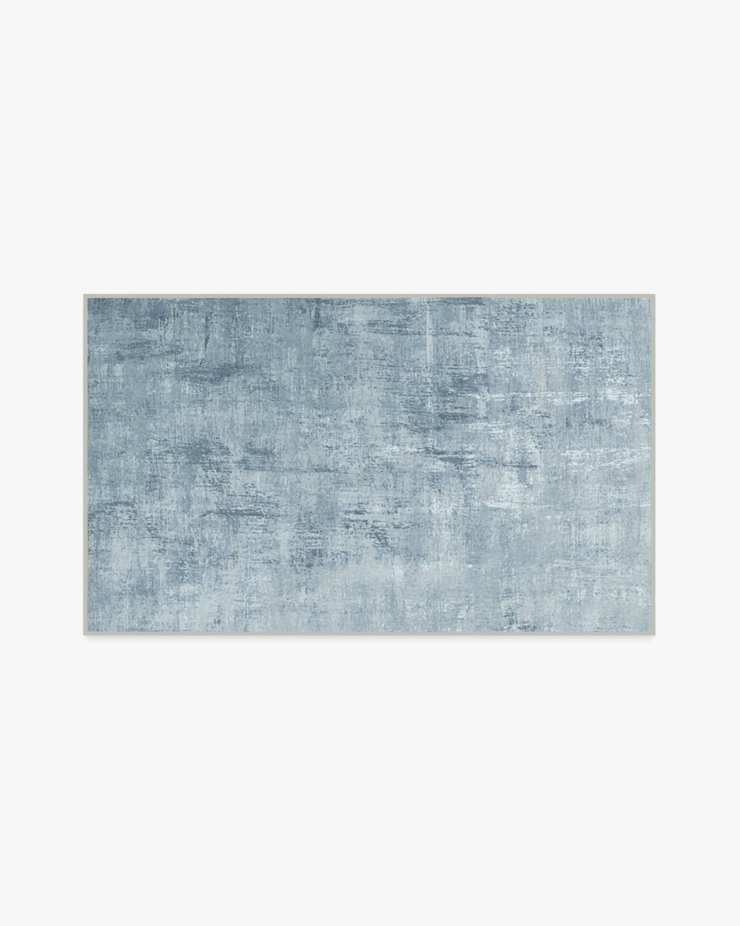 Area Rug Machine Washable - Blue, Chenille