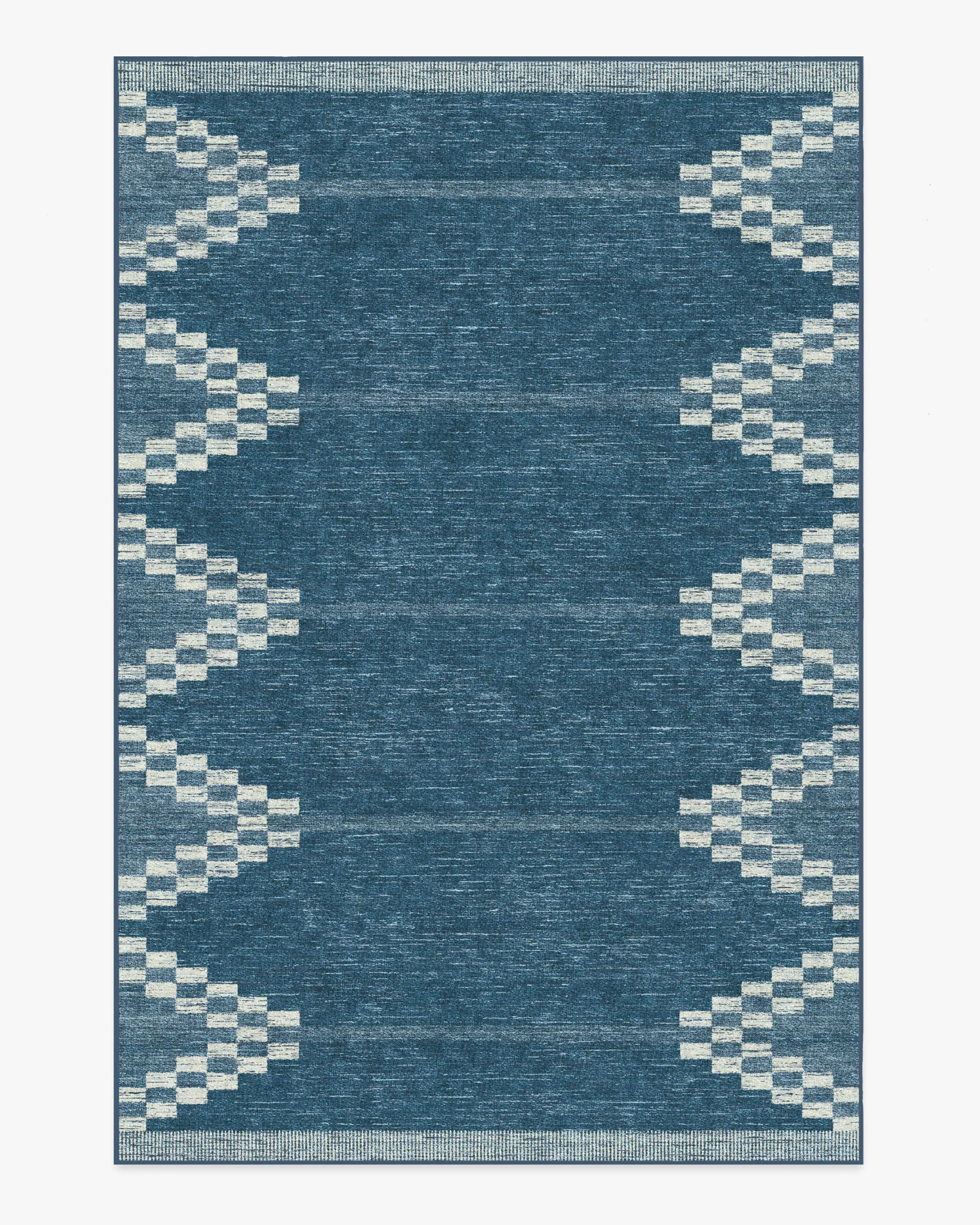 Area Rug Machine Washable - Blue
