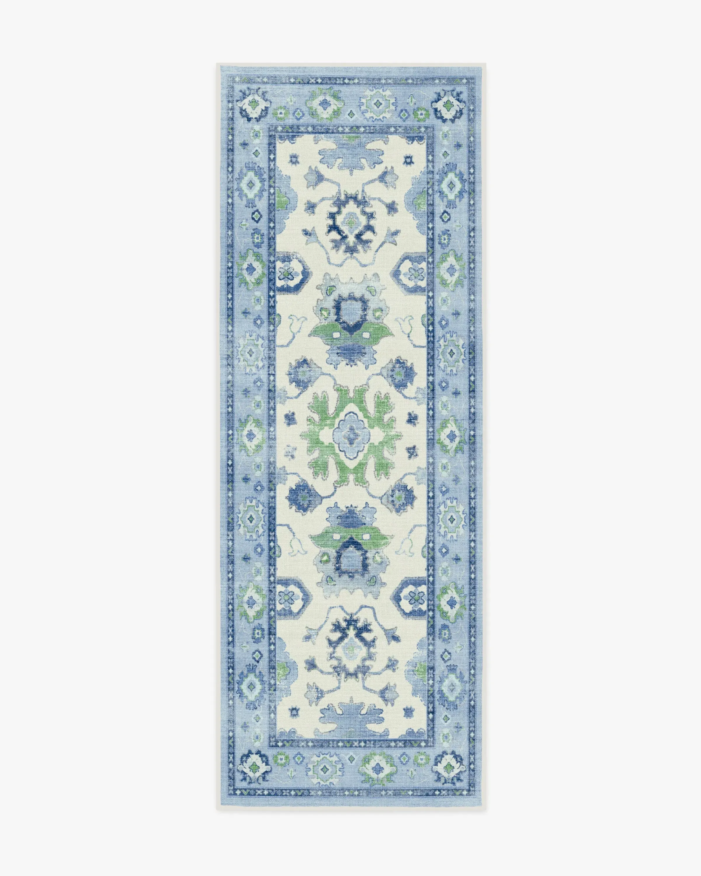 Area Rug Machine Washable - Blue