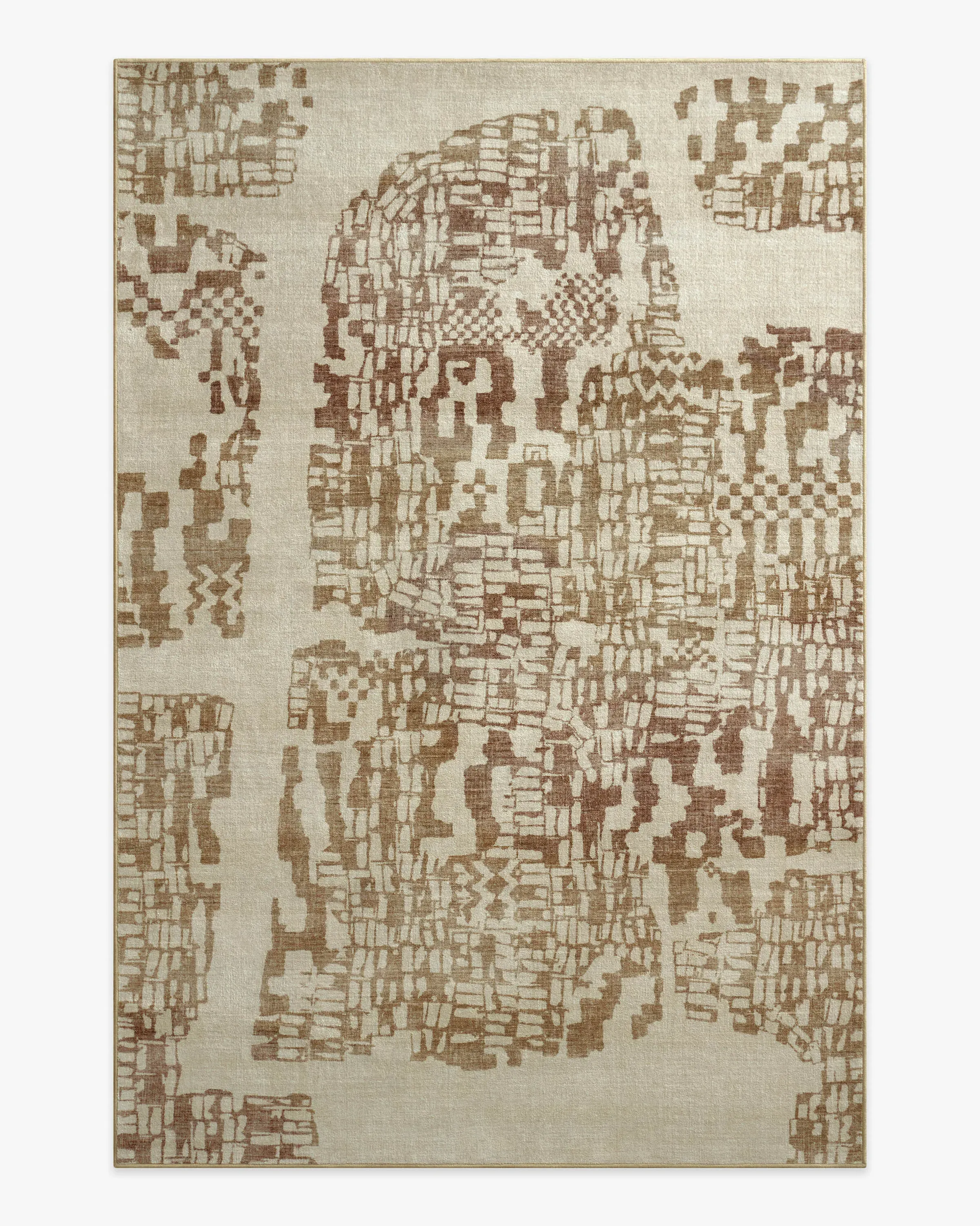 Area Rug Machine Washable - Bronze