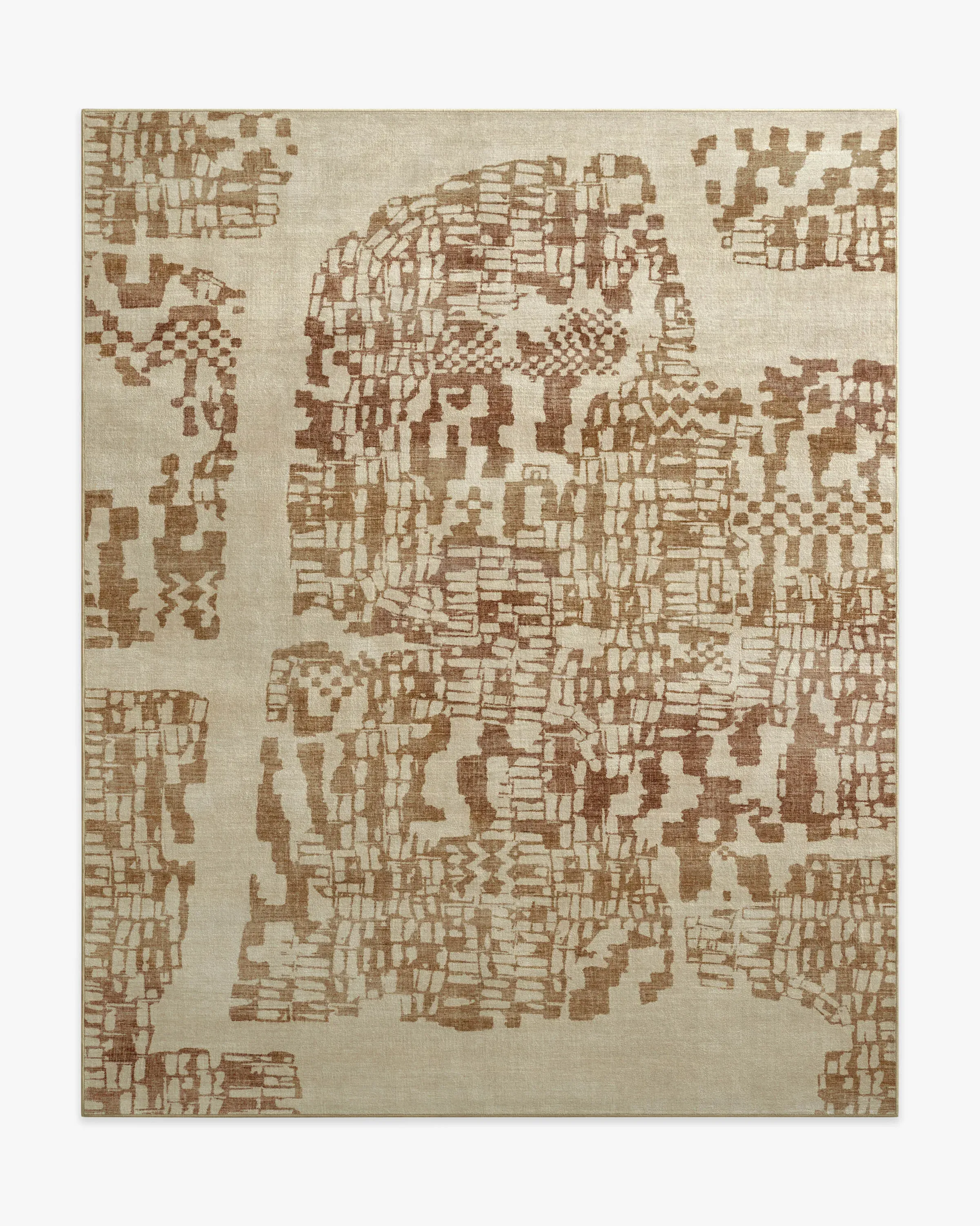 Area Rug Machine Washable - Bronze