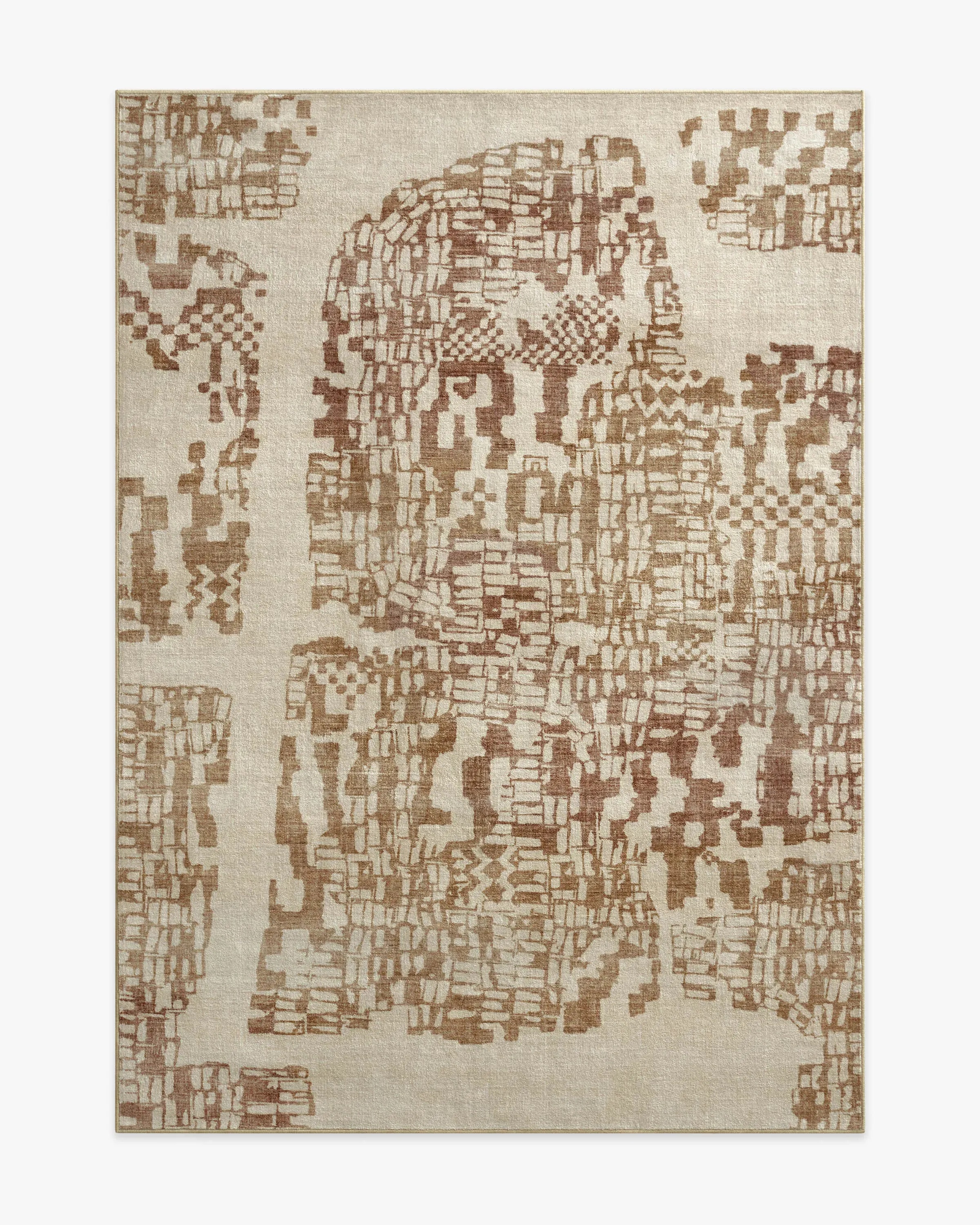 Area Rug Machine Washable - Bronze
