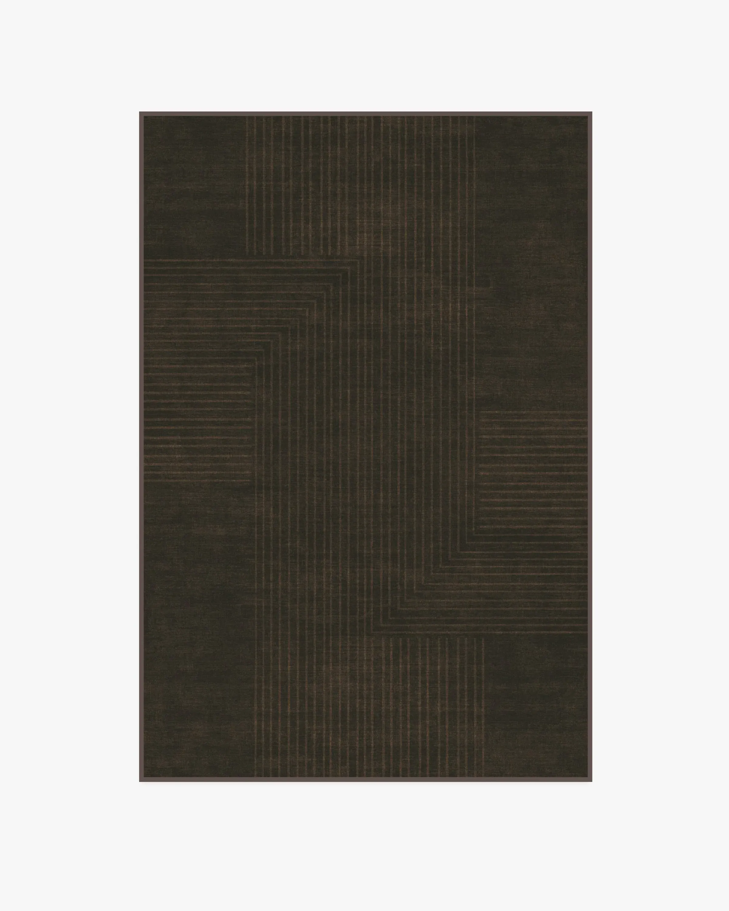 Area Rug Machine Washable - Brown