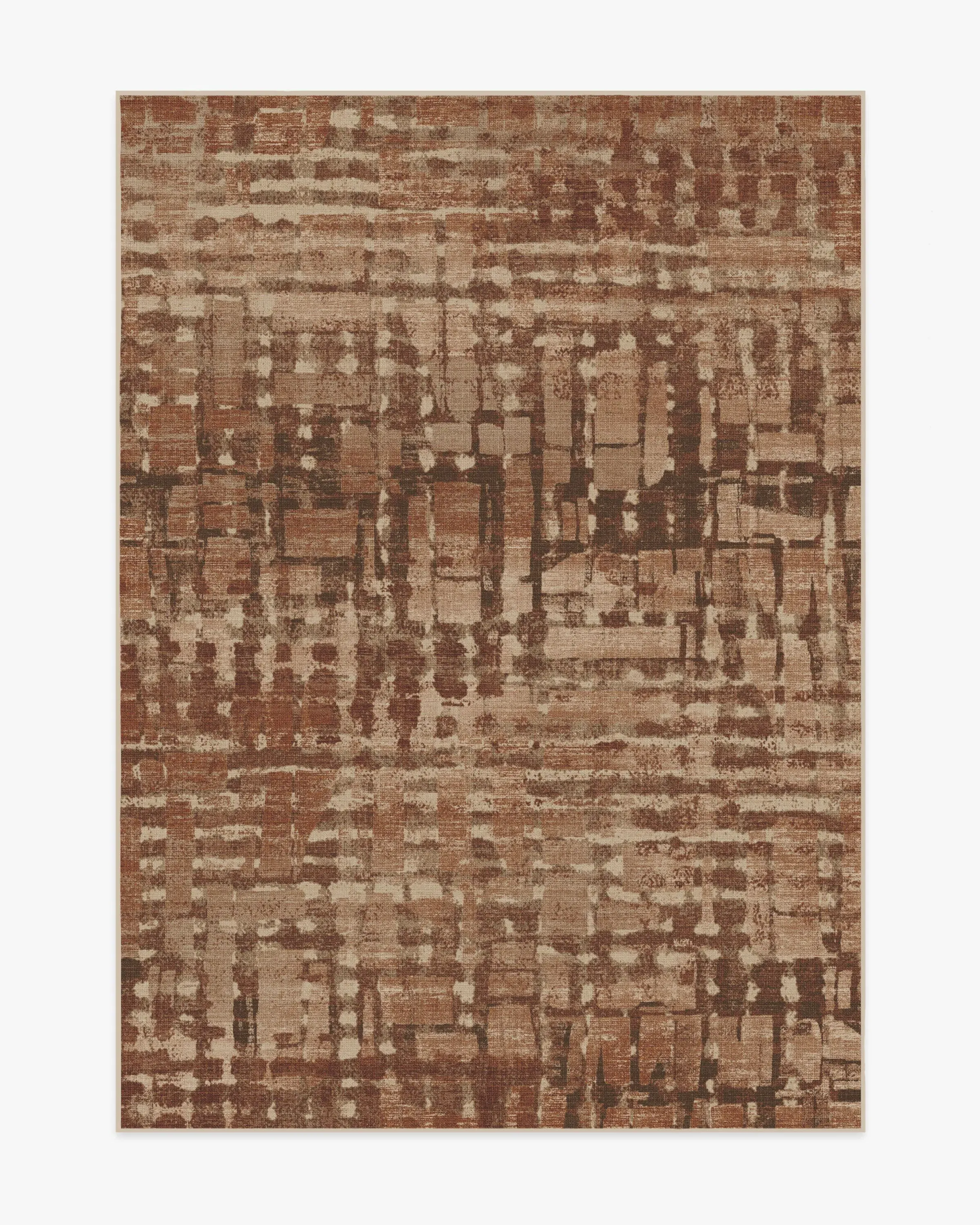 Area Rug Machine Washable - Brown