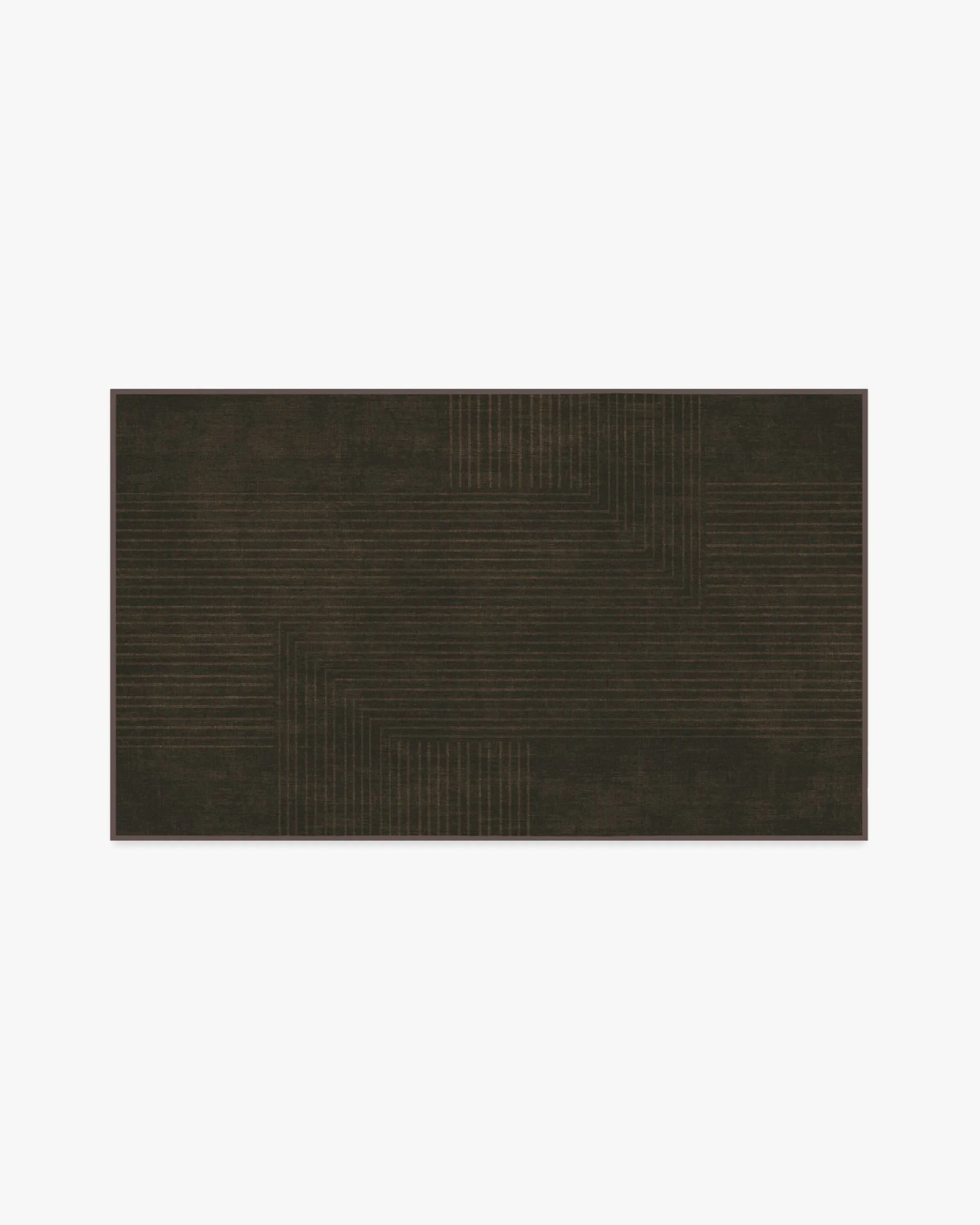 Area Rug Machine Washable - Brown