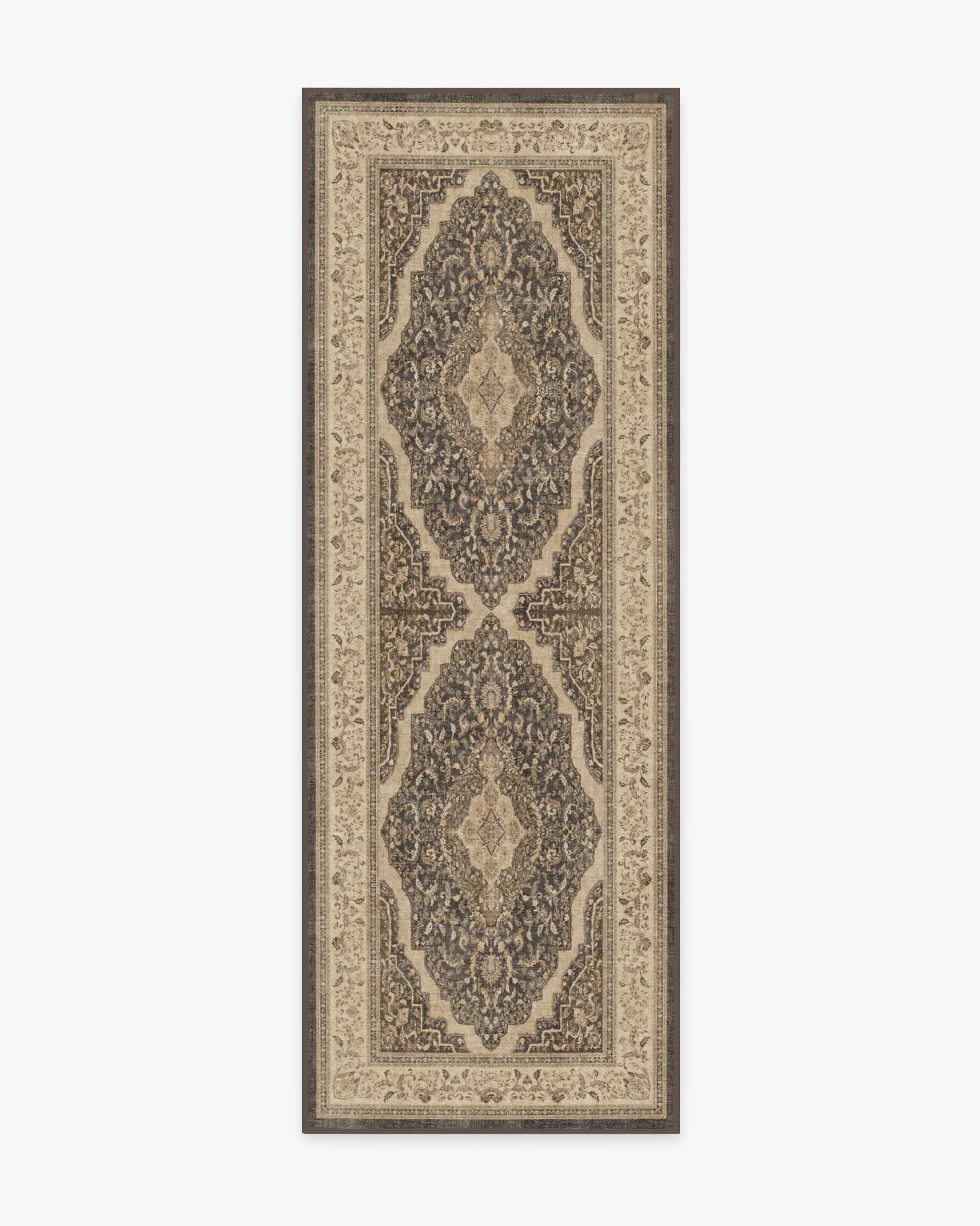 Area Rug Machine Washable - Brown, Chenille