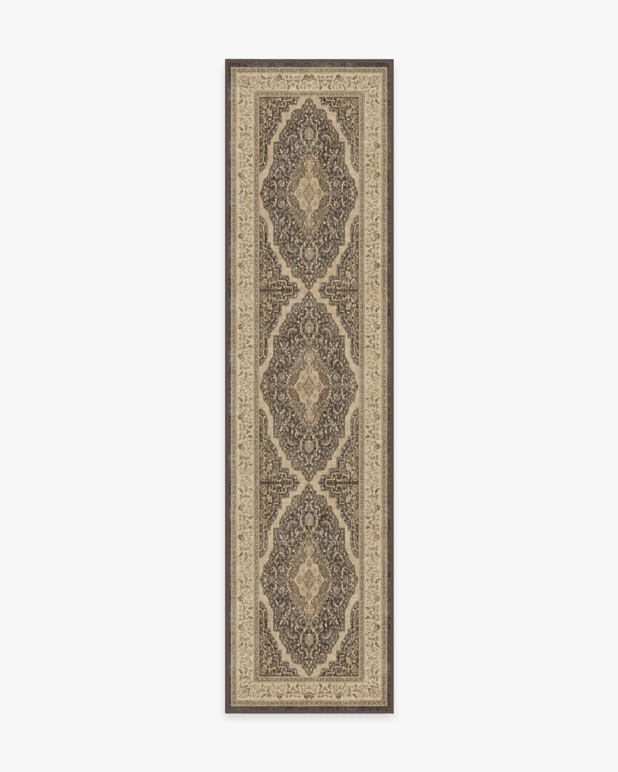 Area Rug Machine Washable - Brown, Chenille