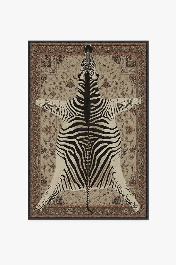 Area Rug Machine Washable - Brown, Chenille