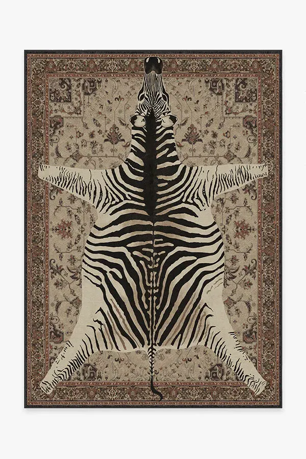 Area Rug Machine Washable - Brown, Chenille